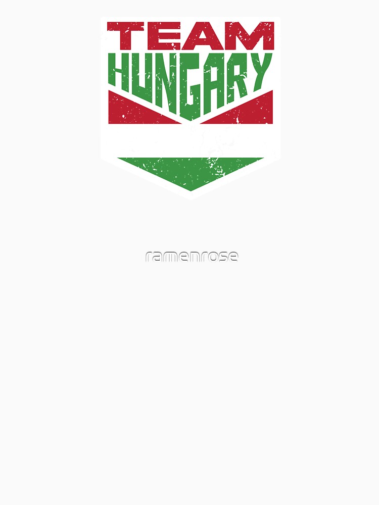 Team Hungary, Hungarian Distressed Flag, Vintage Supporter by ramenrose