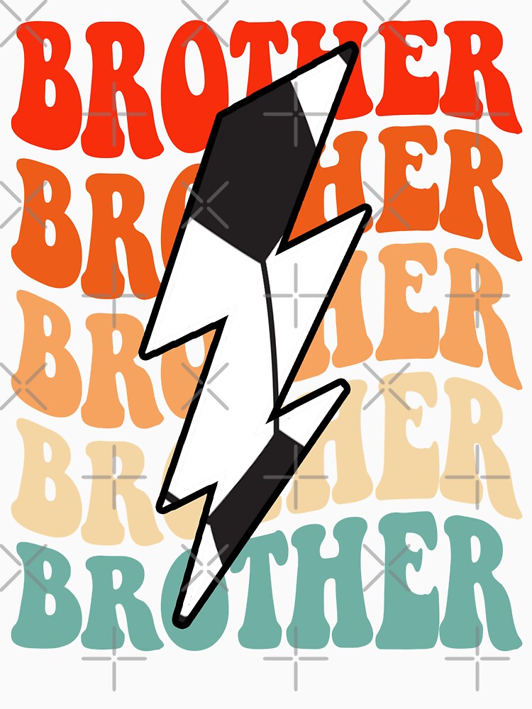 Soccer Brother Retro Groovy Lightning Bolt Father’s Day by Christina-grich