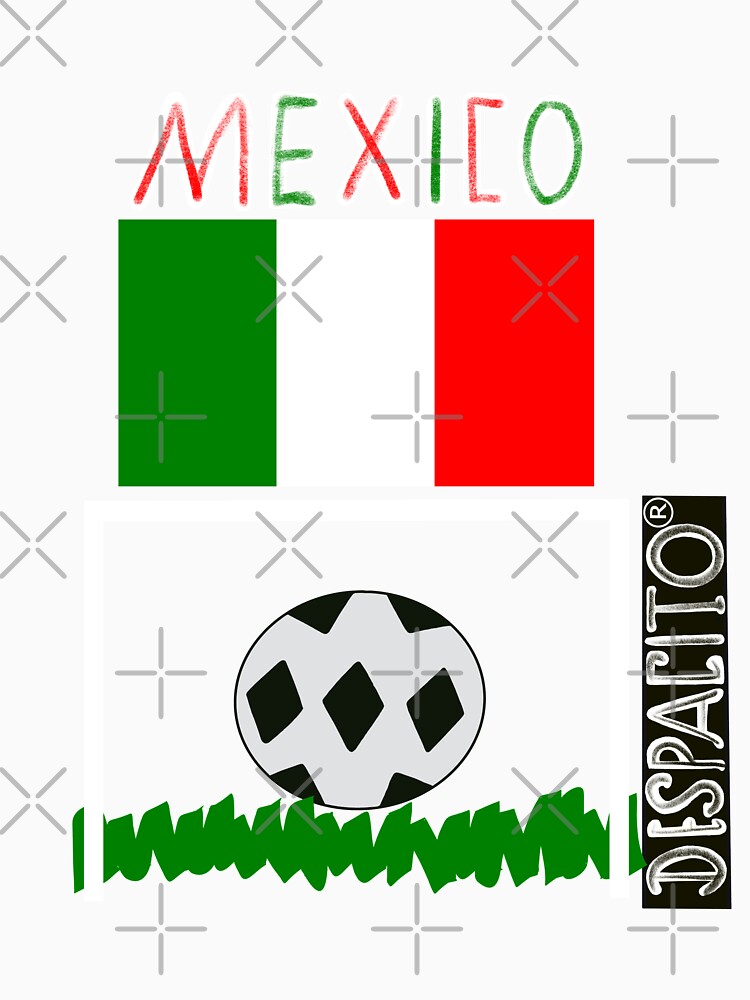 Despacito® Official Distressed Text Mexico Flag Futbol Soccer Ball by lovemedespacito