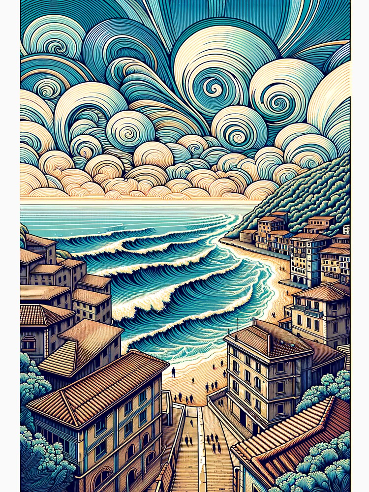 Dreamy Italian Coast by Framd Posters