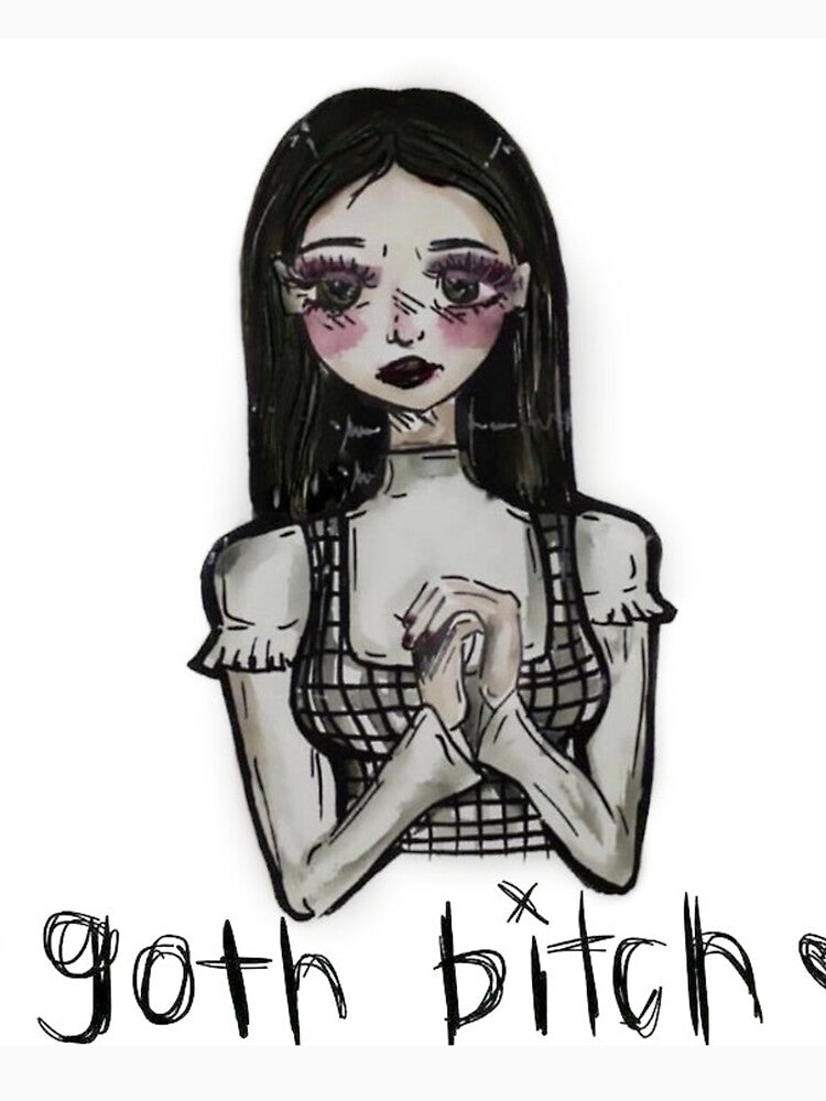 goth girl art by yuhhbruhh