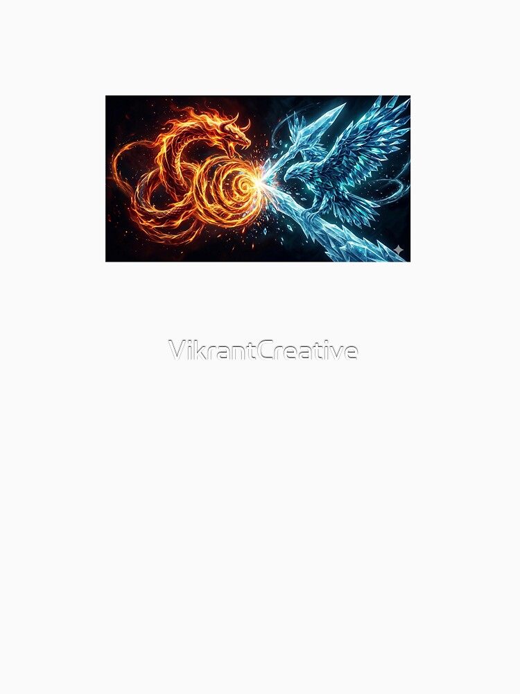 Fire Dragon vs Crystal Eagle — Spain Austria Fantasy Football 2026 Sticker by VikrantCreative