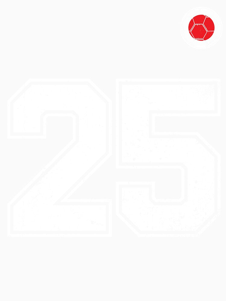 Japan Soccer Number 25 Vintage Sports Fan by LiviuGligoros