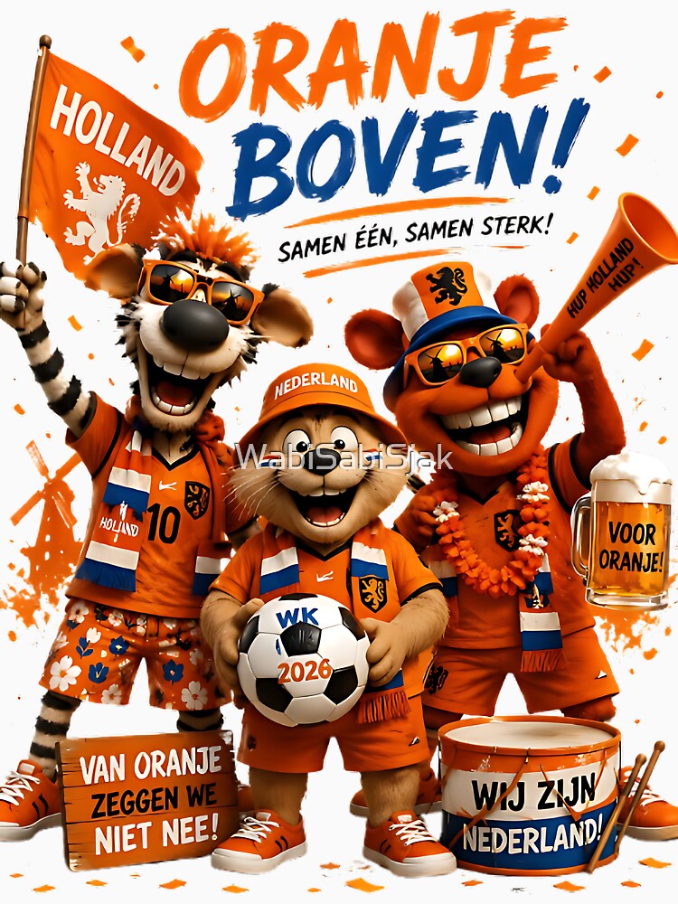 Dutch Soccer Fans – Oranje Boven World Cup 2026 by WabiSabiSjak