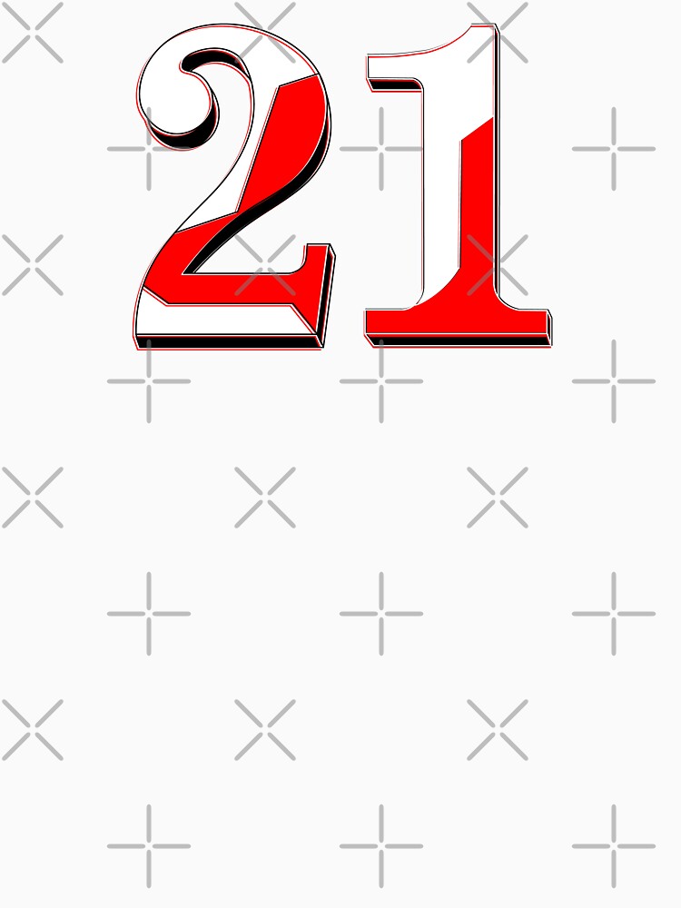 twenty one Bold 21 Soccer Number Design by 4rpixs