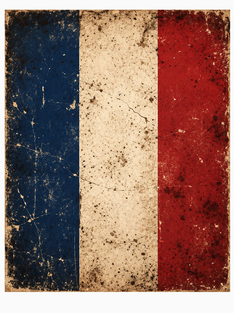 Vintage Distressed French Flag by Junior-Design