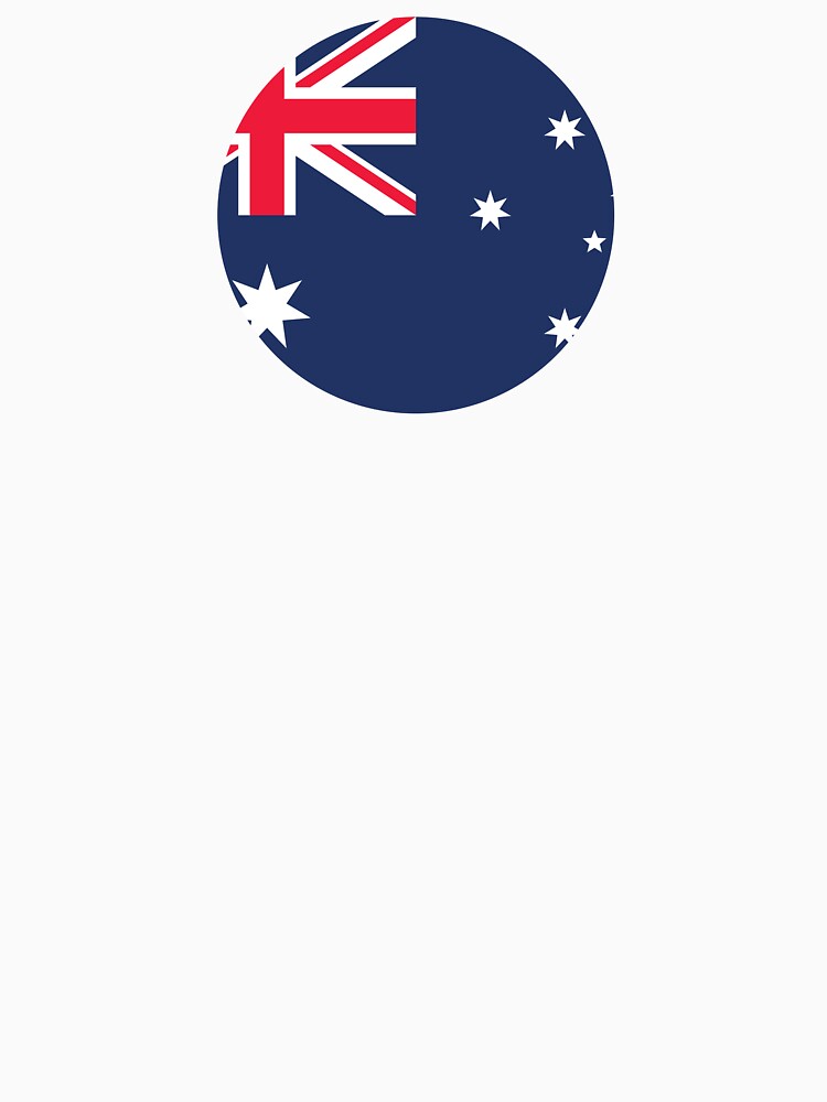 Australia Circle Flag (On White) by STUDIO-72
