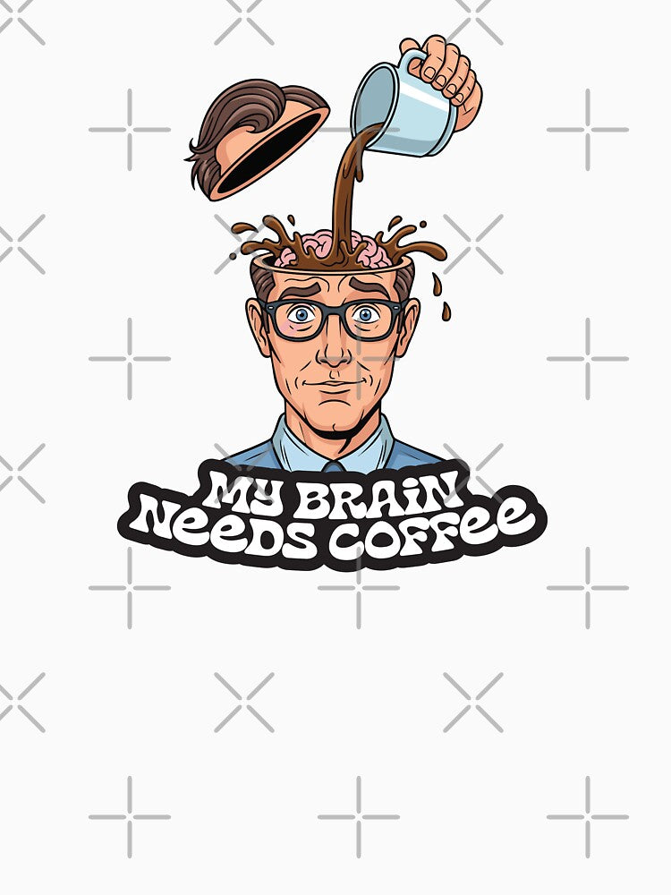 My Brain Needs Coffee Overflow by Changing Room