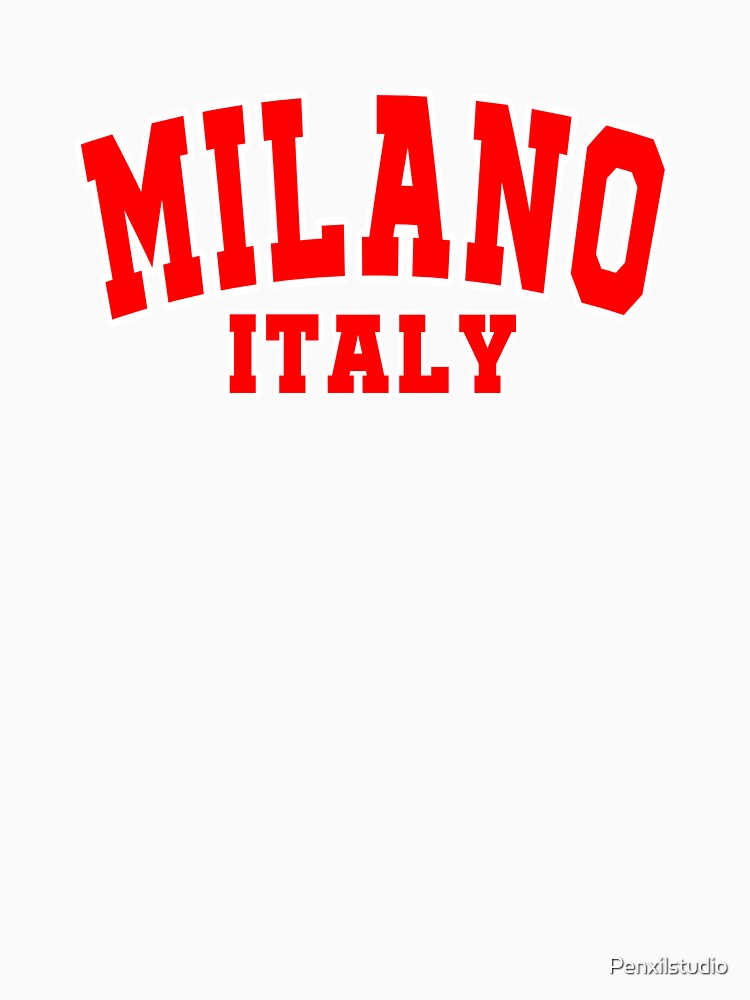 Milano Italy Sweatshirt Red by Penxilstudio