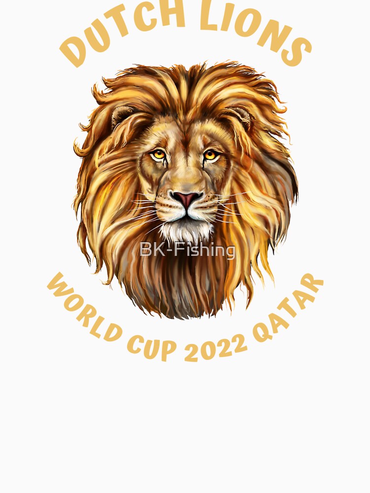 Dutch Lions Football Animal Art Design Draw Street Art by BK-Fishing