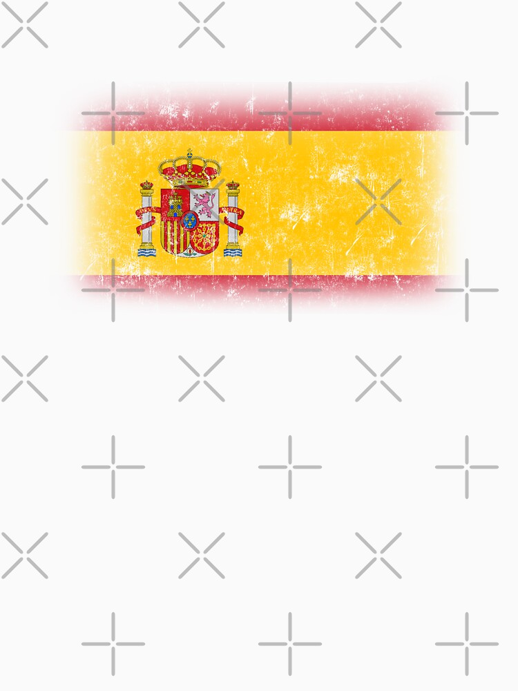 Spain Flag Distressed Cool Spanish Flag Bandera España Men Women T-Shirt by BCNDesign