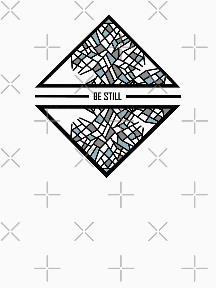 Be Still. Urban Style. Casual Style. Mosaic. Simple Quote. Simple Design. Modern Design. by ElenasCorner