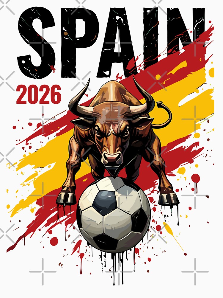 Spain 2026 Soccer Bull - Spanish Football Spirit Desig by Krasnovaovaova