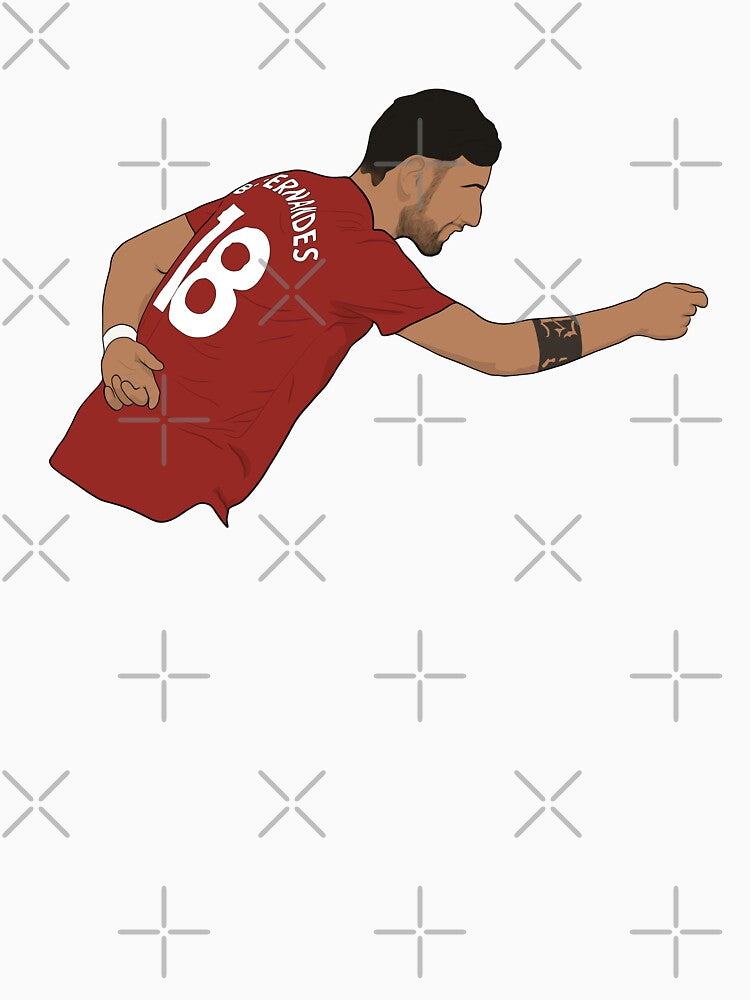 Bruno Fernandes Tip Cap Celebration MUFC by Hevding