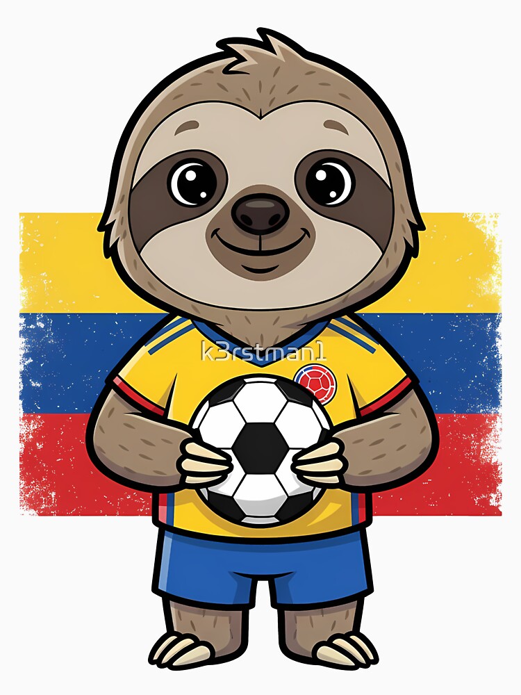 Colombia Soccer Sloth Football Fan by k3rstman1