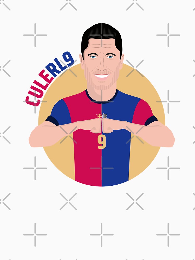 Football celebration RL9 Barca cules Lewandowski by vectorlove