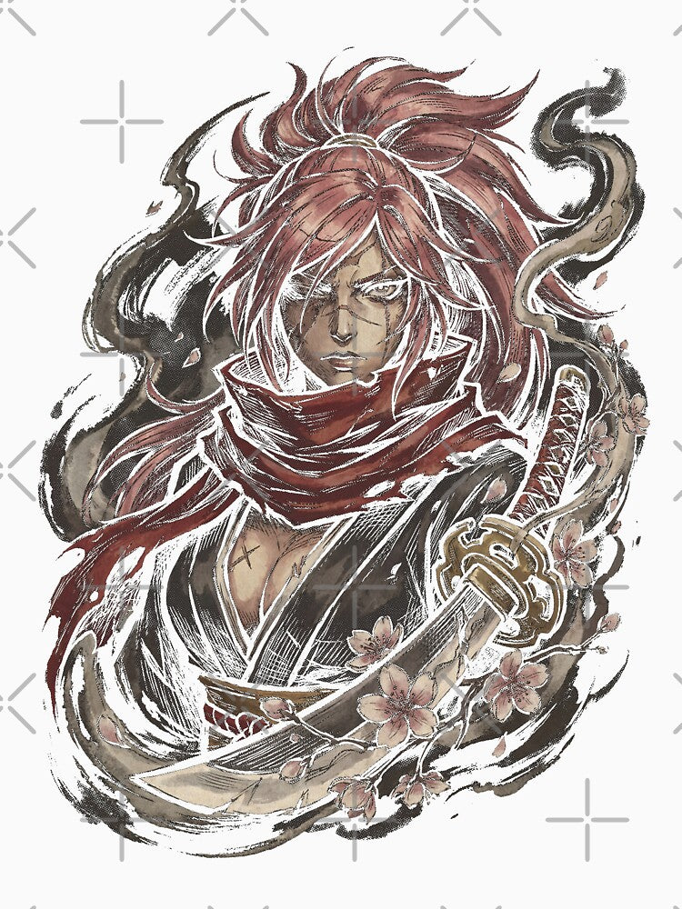 Baiken Guilty Gear Relaxed – Modern Japanese Casual Art by Senpaiwaves