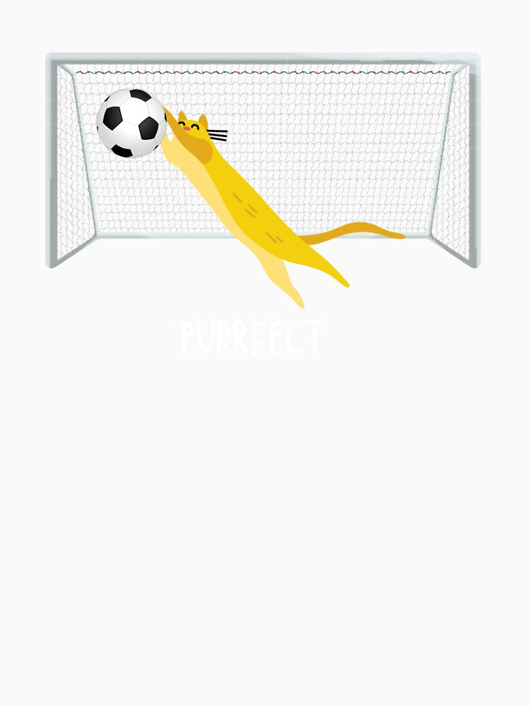 Purrfect Cat Goalkeeper Funny by Doodlehub