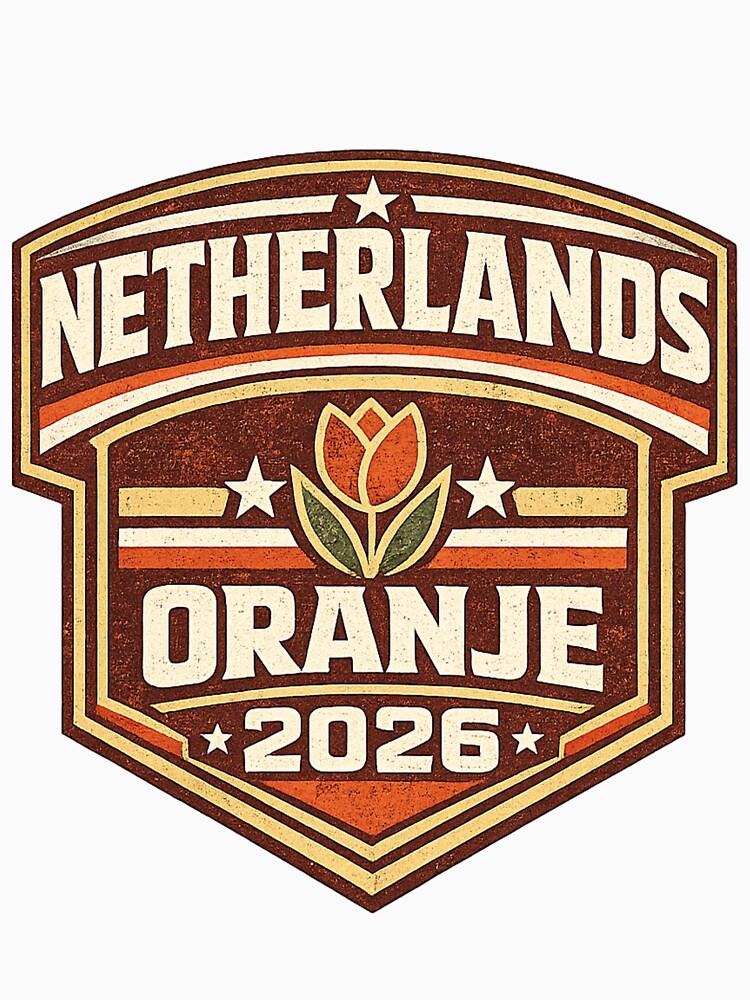 Netherlands Oranje 2026 Retro Vintage Football Fan T-Shirt by ArthUpscale
