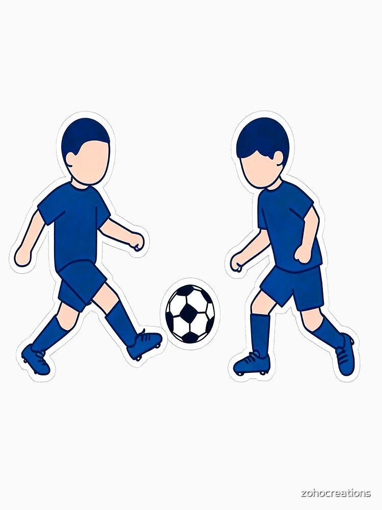 Kids Soccer Cartoon Design – Youth Football Players Cute Sports Graphic by zohocreations