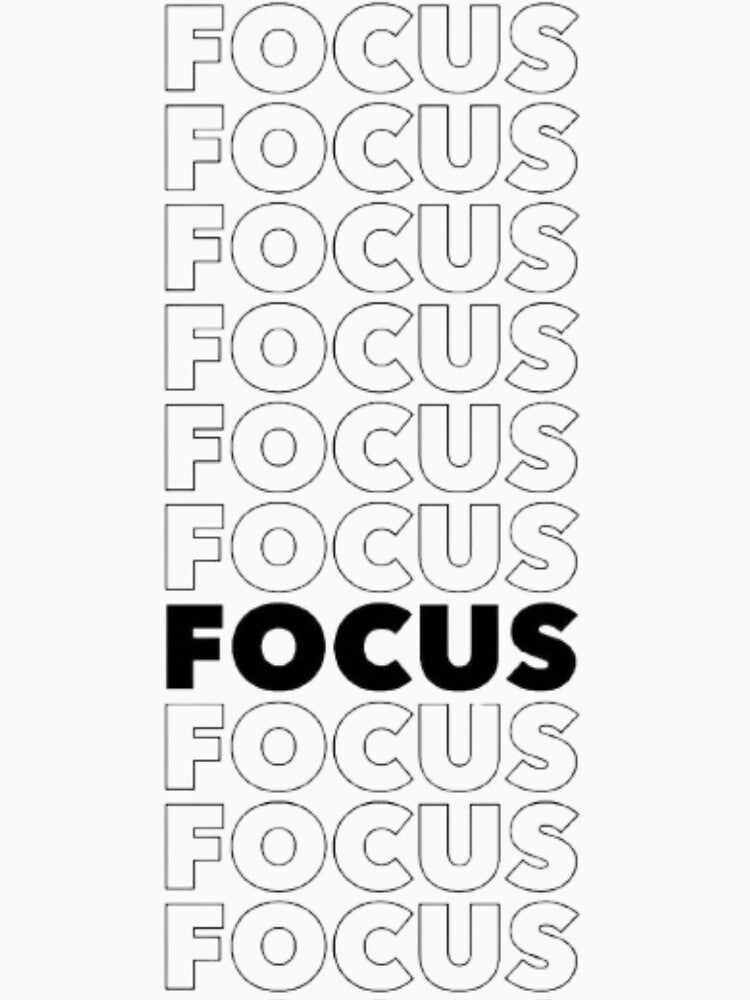 FOCUS – Motivational & Minimalist T-Shirt by MYMIRRORS