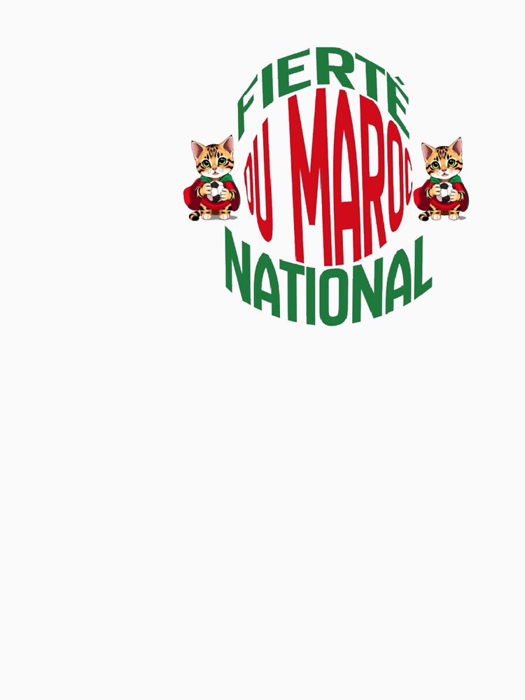 Morocco Football Cat Pride - Pride Of Morocco National by hoodiehood