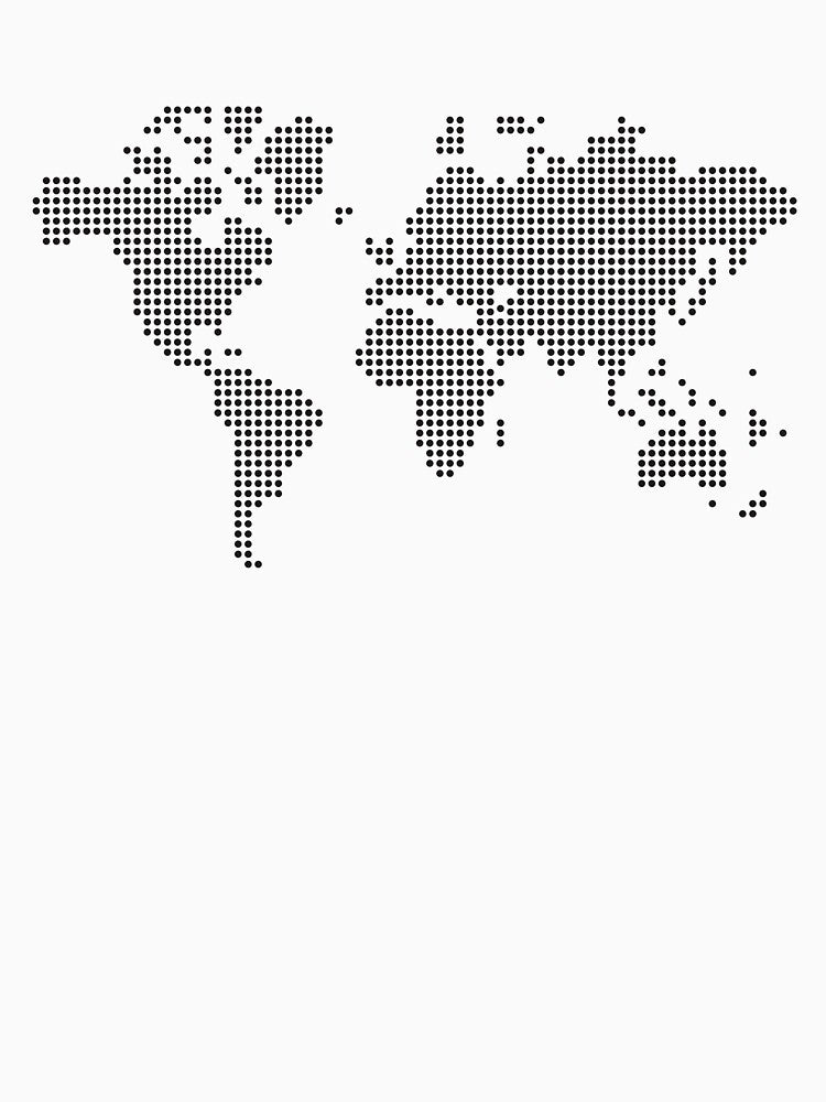 World map made with dots by Luca Marella