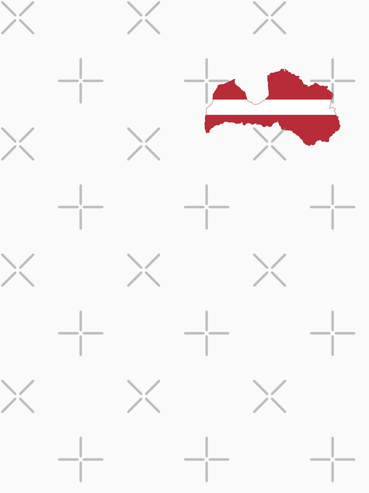 Flag Map of Latvia by DreamBrushy