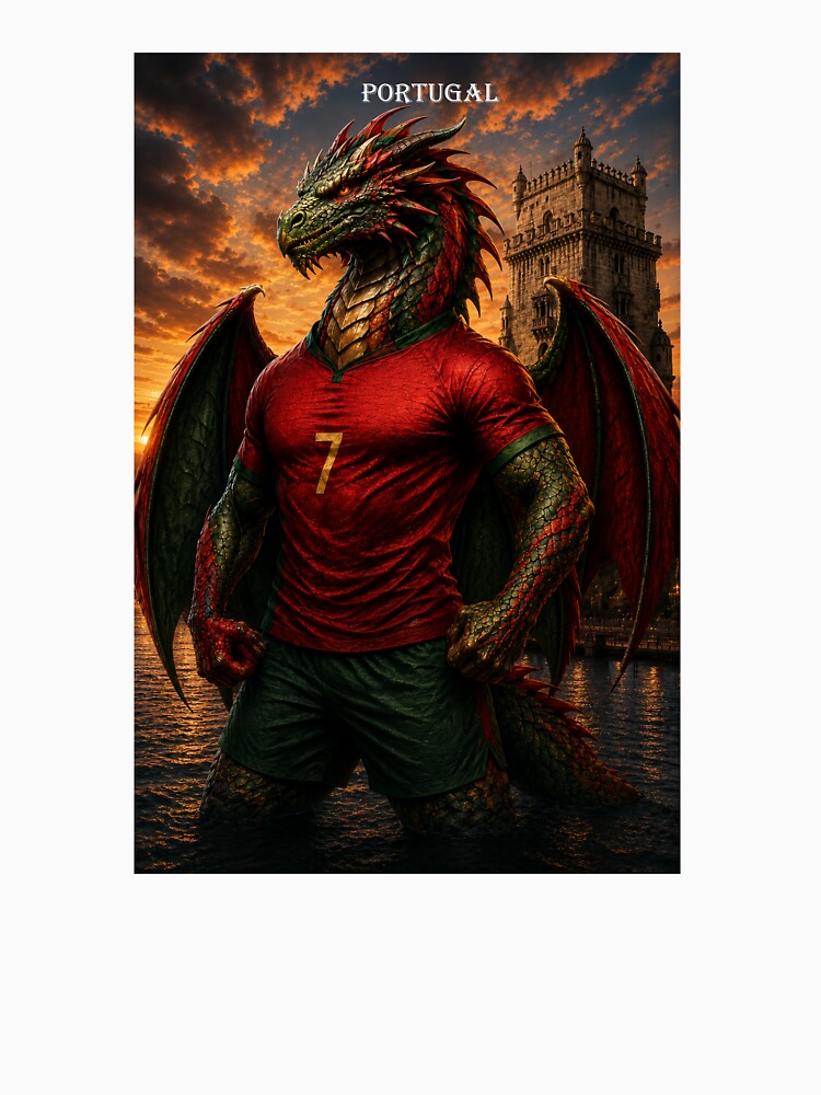 Portugal Dragon Warrior | Fantasy Football Fan Art Phone Case Design by Adham2001