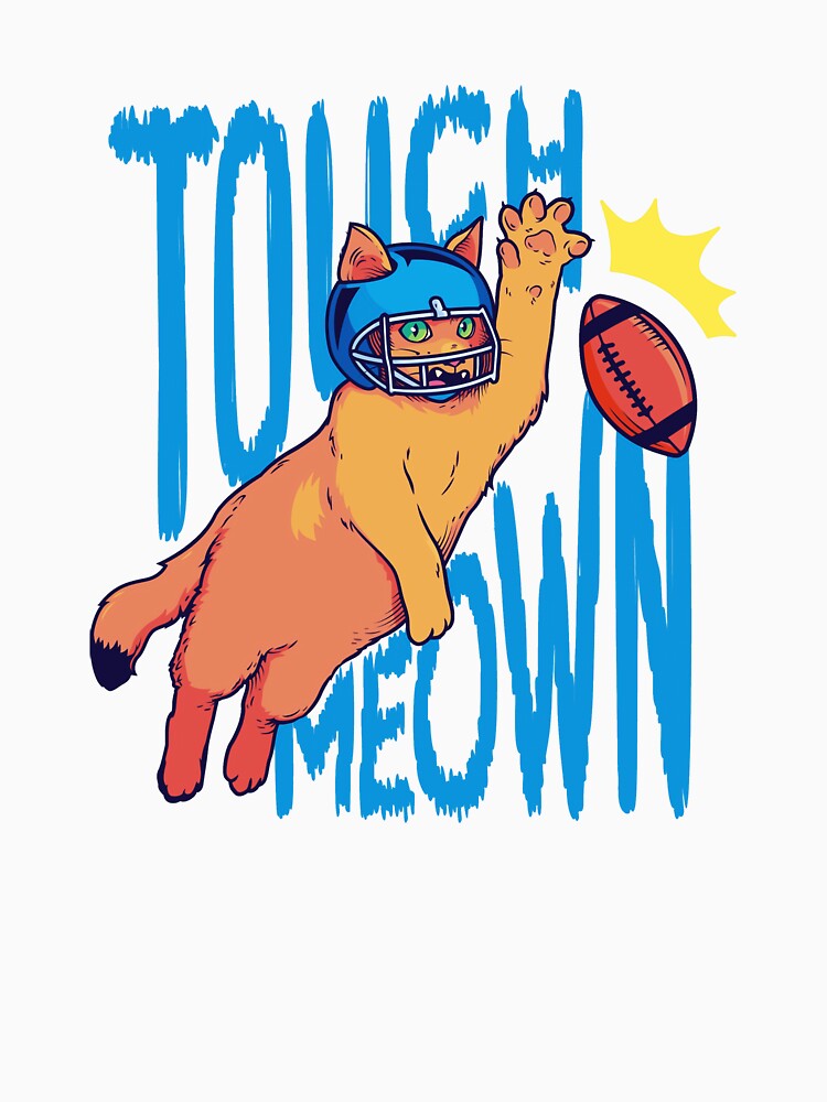 Cat Playing Football Touch Meown by GabrieSketcham