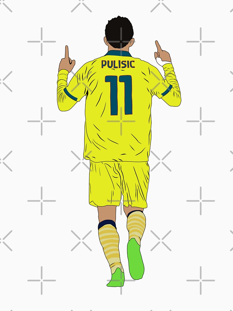 Christian Pulisic Milan #11 Goal Celebration Minimalist by Hevding