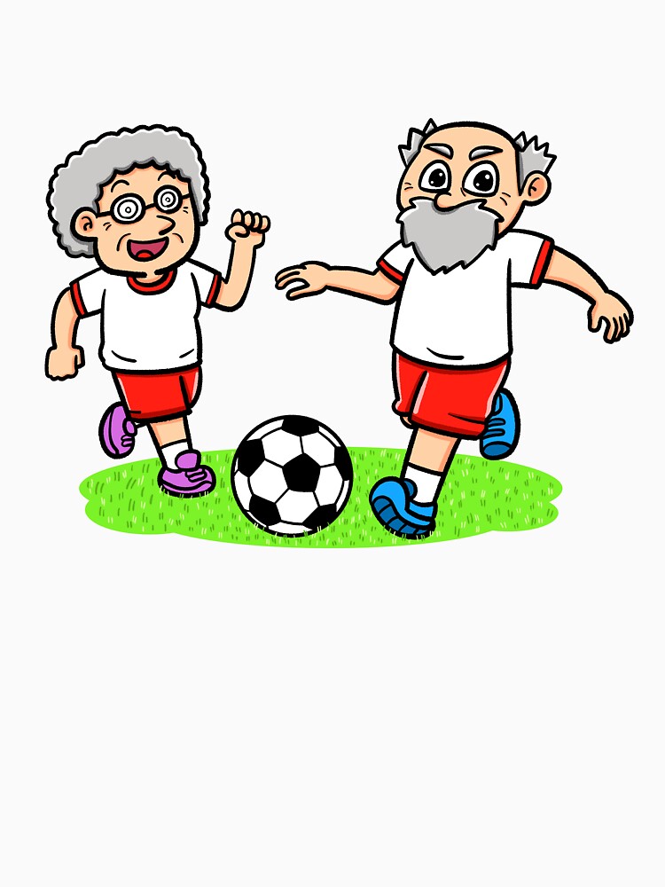 Senior soccer sports match by bubboboon