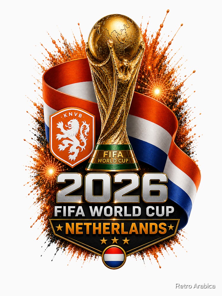 Netherlands 2026 Football Fan Artwork by Retro Arabica