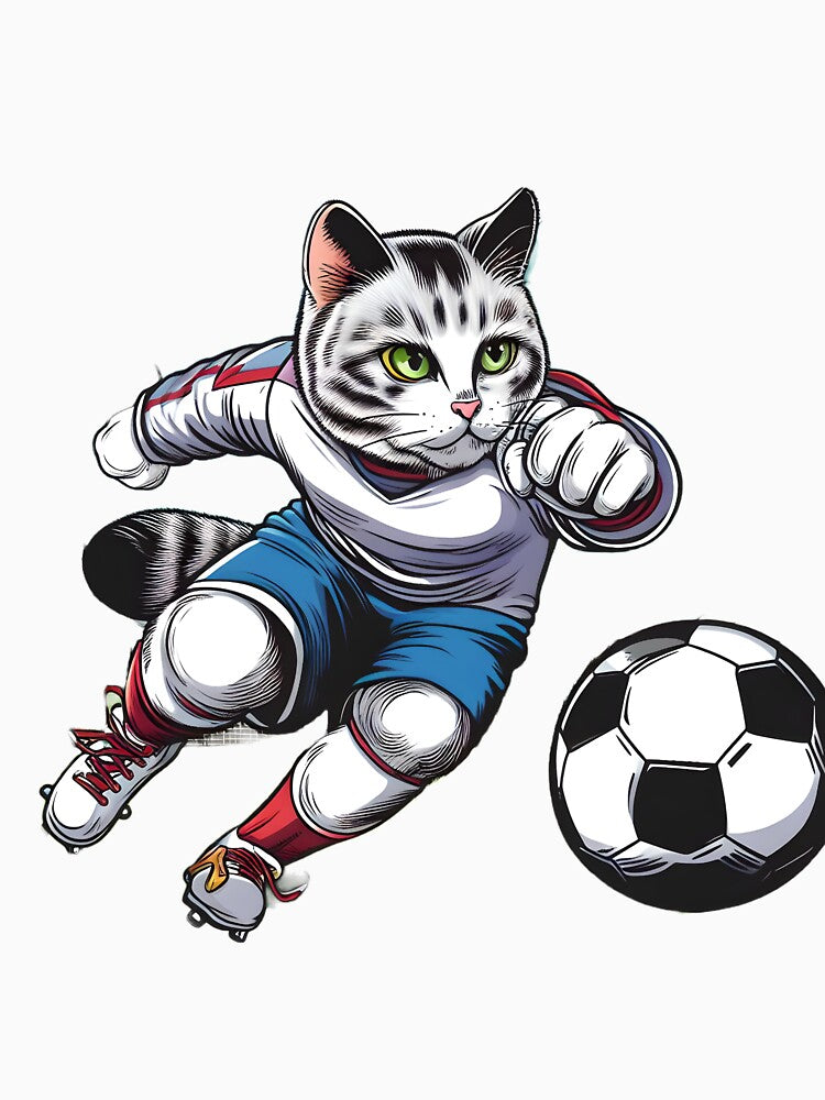 Cat Playing Soccer - 1 by melibal
