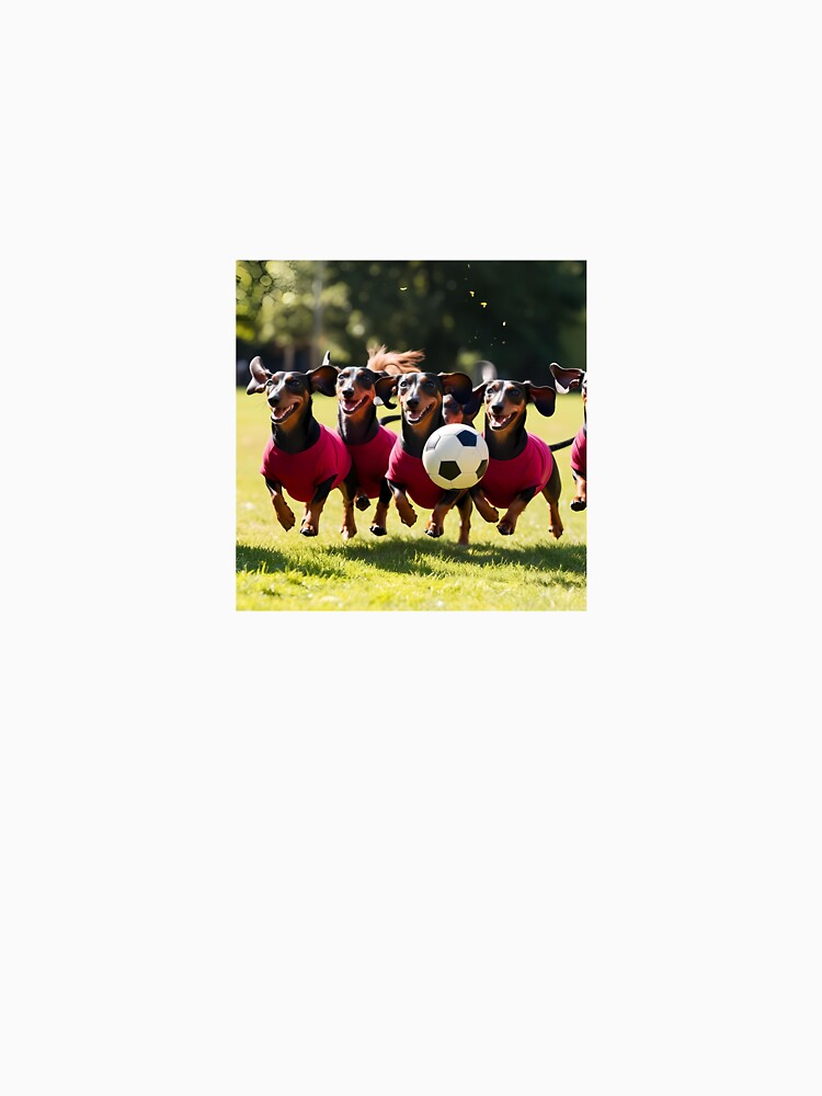 Dachsunds love football too! Soccer and Dog Lovers - West Ham, Burnley, Aston Villa - Any dog, any colour by Humour House Designs