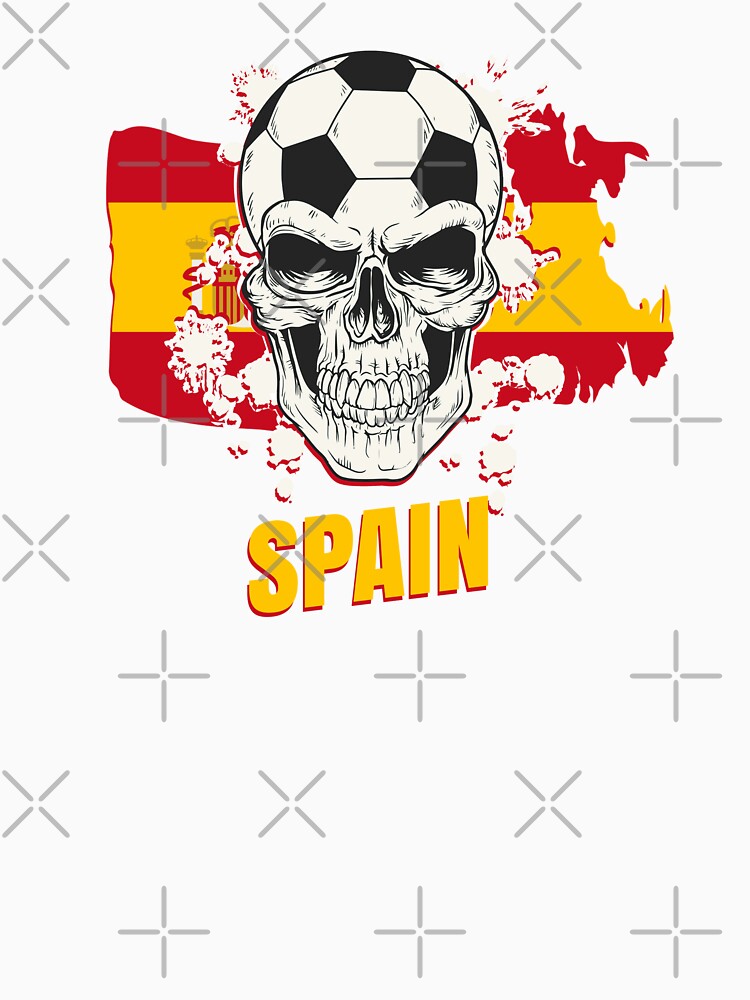 Spain Soccer Player Goalie Spanish Flag Skull by anziehend