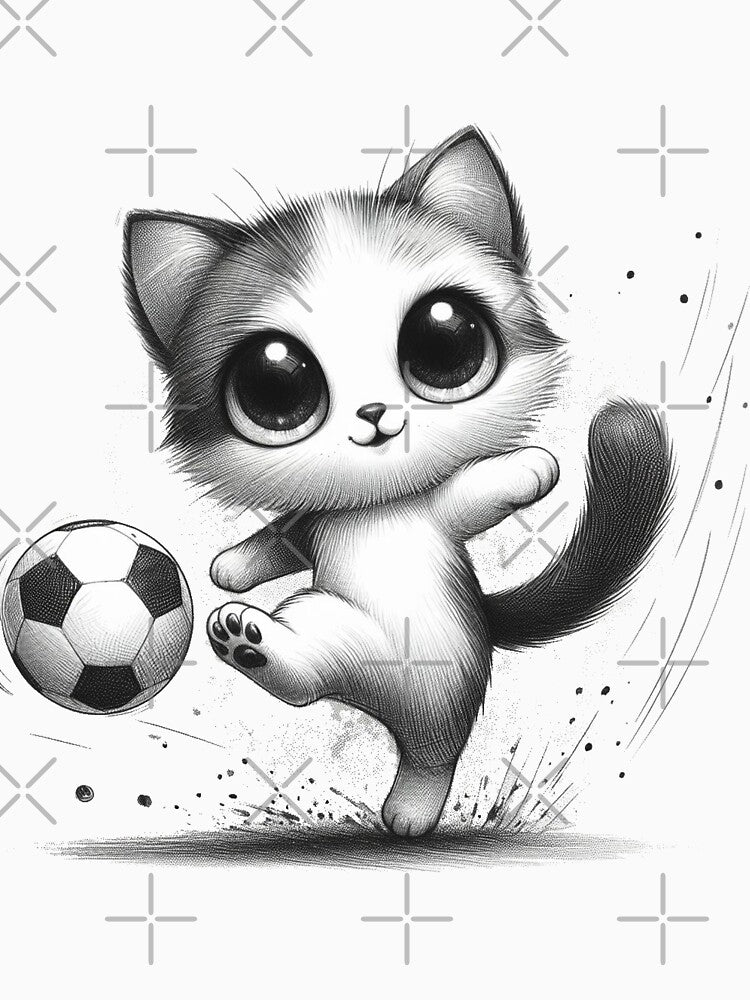Cat Playing Football by VANWANSHOP