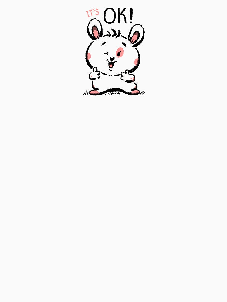 its ok - cute cartoon chubby bunny rabbit by hayrpictures