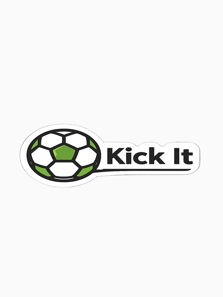 Kick It | Minimalist Soccer & Football Graphic by ArthUpscale
