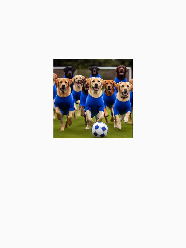 Labradors love football too! Soccer and Dog Lovers - Chelsea, Everton, Leicester City, Ipswich Town - Any dog, any colour by Humour House Designs
