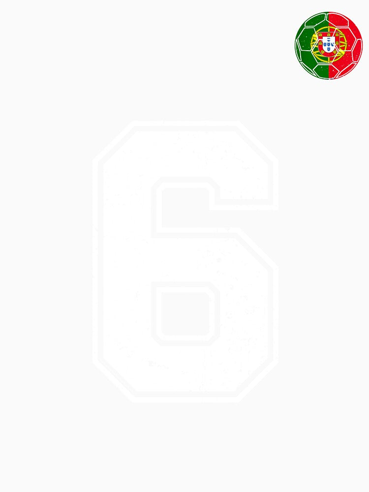 Portugal Soccer Number 6 Vintage Sports Fan by OliviaHayesArt