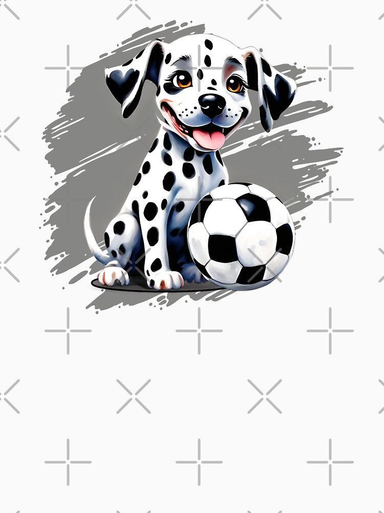 Cute Dalmatian Puppy with Soccer Ball by Wilcox PhotoArt