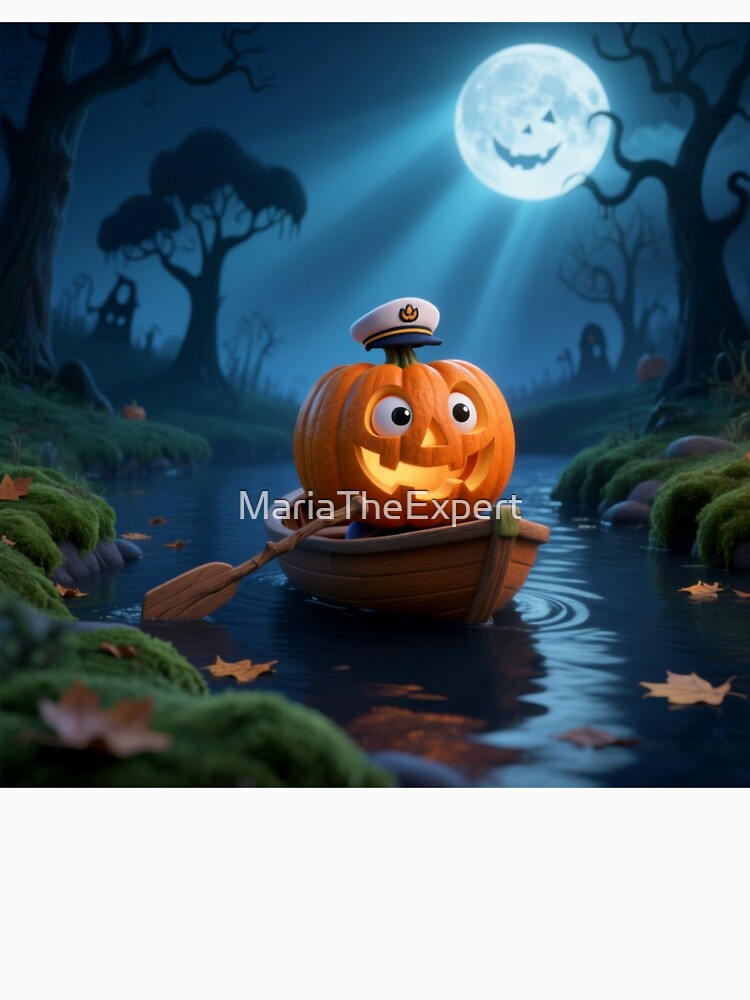 Happy Pumpkin floating by MariaTheExpert