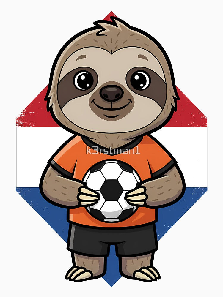 Netherlands Sloth Football Fan by k3rstman1