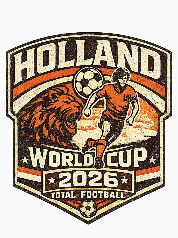 Holland World Cup 2026 Total Football Retro Vintage T-Shirt by ArthUpscale