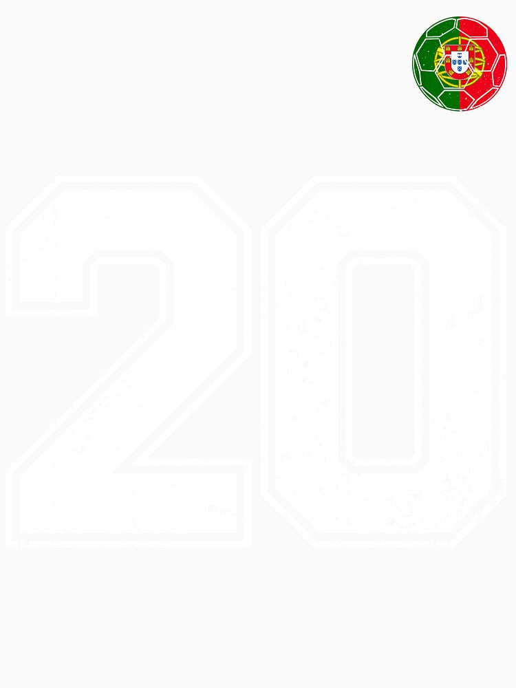 Portugal Soccer Number 20 Vintage Sports Fan by OliviaHayesArt