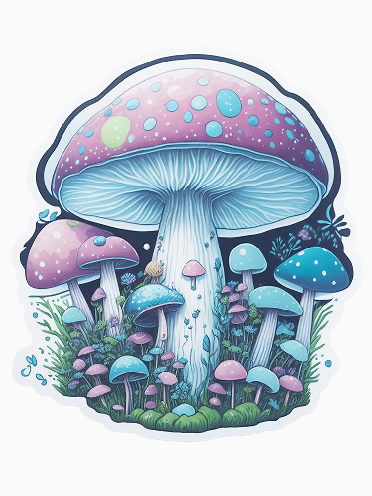 Mushrooms Pastel 3 by 3rd Eye Perceptions
