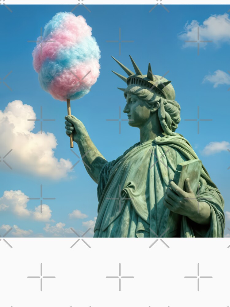 Stature of Liberty Holding Cotton Candy by Maria Dryfhout