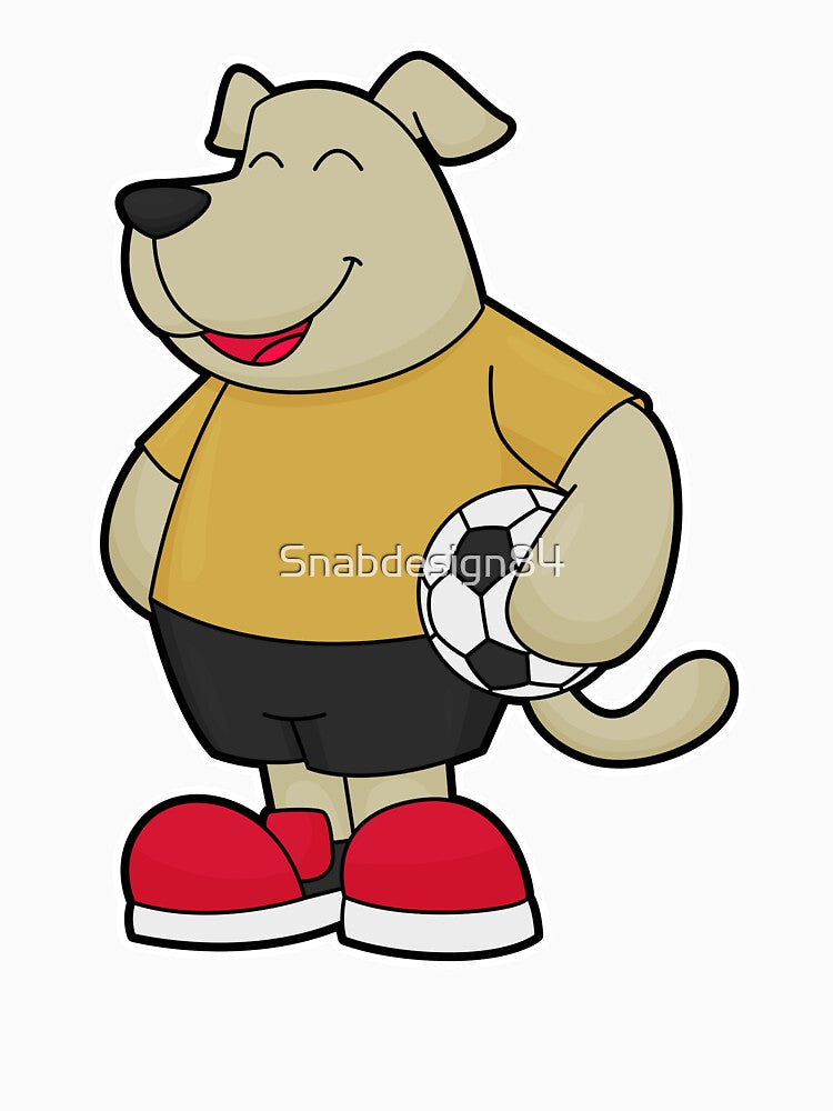 Dog as Soccer player with Soccer ball by Snabdesign84