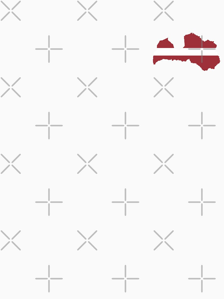 Flag Map of Latvia by feether-store